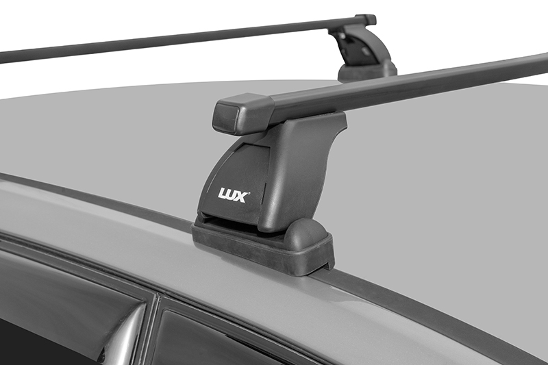 LUX roof rack system with square plastic coated steel load bars 1.2 м