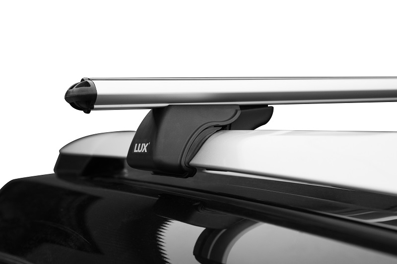 LUX roof rack system CLASSIC with traditional Aluminum load bars (53 mm) for cars with (normal